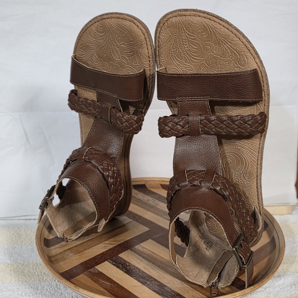B.O.C by Born Women's Melinda Gladiator Sandal size 10 Brown Stappy - Picture 15 of 16